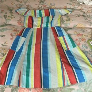 Asos multi colored midi dress